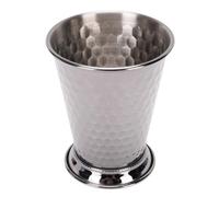 Haofy Mint Julep Cup 400ml 304 Verre de Cocktail Classique en Acier Inoxydable avec Barre de Base de Finition Grosée élégante pour le Bourbon Whisky Mariages Home Bar (GREEN)