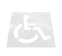 Haofy Modèle de Pochoir de Stationnement en Silicone Flexible en Silicone, Symbole de Marquage de la Route, Taille Idéale pour Diverses Surfaces, Matériau Premium, Marquages Clairs, pour les Allées,