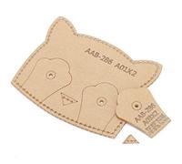 Haofy Modèle de Porte-carte en Acrylique, Outil Transparent Durable pour L'artisanat du Cuir, Modèle de Support D'identification de Bus, 3 Modèles Triangulaires à Main de Chat pour les Artisans