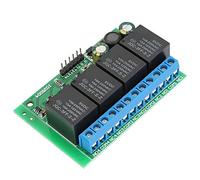 Haofy Module de Relais de Déclenchement à Faible Impulsion à 4 Canaux, Petit et Stable, pour Automobile/moteur électronique/maison Intelligente-6-24VDC