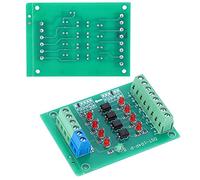 Haofy Module D'isolation Optocoupleur 4 Canaux Conversion Efficace du Signal pour Signaux Compatibles PLC Module d'alimentation pour Les Passionnés D'électronique