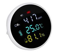 Haofy Moniteur de CO2 de Bureau Polyvalent avec écran D'affichage Clair pour Une en Temps Réel 1 X Moniteur d'humidité de la Température du CO2