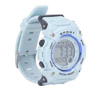 Haofy Montre Chronographe Numérique électronique Multifonctionnelle pour Enfants, Sport, pour Diverses Activités de Plein Air (Bleu Clair)
