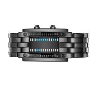 Haofy Montre Numérique à LED Bleu Binaire