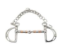 Haofy Mors de Cheval en Acier Inoxydable, Anneau en D, Facile à Utiliser pour la Bouche du Cheval, Empêche Les Morsures, Portable pour Le Gardien de Chevaux