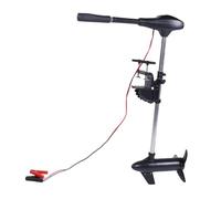 Haofy Moteur électrique à la Traîne avec Poignée Télescopique, 5 Vitesses Avant, Poussée de 30 LB, Poignée de 76 Cm pour Kayak, Pêche, Hélice à 3 Pales, Moteur brossé 1800 TR/Min