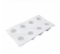 Haofy Moule à Gâteau en Mousse de Silicone 3D, Moule de Cuisson de Dessert Français Antiadhésif de qualité Alimentaire, en Silicone pour Chocolat, Crème Glacée, Pudding, Pâtisserie (8 cavités)