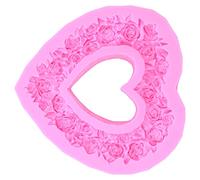 Haofy Moule à Gâteau en Silicone en Forme de Rose en Forme de Couronne de Cœur 3D pour Gâteaux, Gelées, Chocolats avec Antiadhésive pour un Démoulage Facile, Fête de Mariage, Anniversaire,