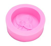 Haofy Moule à Gâteau en Silicone pour Fondant en Forme de Visage de Lune, Surface Antiadhésive de qualité Alimentaire pour un Démoulage Facile, Plage de Température de 40 F à 410 F, Parfait pour les