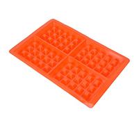 Haofy Moule à Gaufres en Silicone, Accessoire de Cuisson Antiadhésif pour Gâteaux, Pizza et Chocolat, Réutilisable et Allant au Four pour les Amateurs de Pâtisserie (4 carrés)