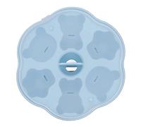 Haofy Moule à Gelée en Silicone à 12 Cavités avec Couvercle pour Formes de Pattes de Chat, d'ours, à Dégagement Facile, Antiadhésif, pour Gâteau au Pudding, Machine à Glaçons pour la Cuisine à (BLUE)