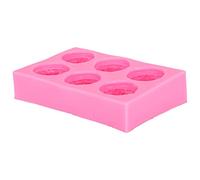 Haofy Moule à Macarons 3D Antiadhésif en Silicone, Outil de Cuisson pour Gâteau/chocolat/bougie, Moule Rose Facile à Nettoyer pour Savons Faits à la Main, Plâtres D'aromathérapie