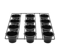 Haofy Moule à Muffins de 12 Tasses en Acier au Carbone Antiadhésif pour une Répartition Uniforme de la Chaleur, Boîte Antiadhésive Adaptée à la Cuisson au Four, à la Maison, au Boulanger, au Chef