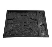 Haofy Moule à pavé en Béton ABS Réutilisable Résistant à l'usure 67 Cm Noir pour Mur de Cour - Moules à Motif Décoratif pour Aménagement Paysager de Jardin, Projets de Bricolage en Plein Air