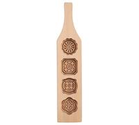 Haofy Moule MoonCake, beau modèle de fleur bricolage moule à gâteau de lune avec poignée, gâteau fait à la main en bois faisant des outils de cuisson de peau de glace de gâteau de haricot mungo(#1)