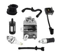 Haofy MS170 MS180 Carburant de Tronçonneuse Carburateur Bobine D'allumage Set pour Les Travailleurs Forestiers Haute Résistance Installation Facile Durable pour la Tondeuse à Gazon à Coupe-Herbe