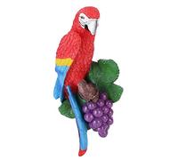 Haofy Mur Artificiel Simulation Mousse Oiseau Perroquet Décor Artisanat Crochet Suspendu Ornement Maison Jardin Entrée Manteau Sac Support Décoration D'arbre De Noël Affichage