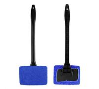 Haofy Nettoyant D'essuie-Glace de Voiture en Microfibre, Outil de Lavage de Vitres, Kit de Brosse de Nettoyage de Vitres pour Pare-Brise Passez la Souris sur l'image pour Agrandir Inconnu(Bleu)