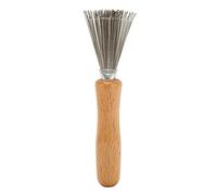 Haofy Nettoyer de Brosse à Cheveux Rake Metal Teeth Mini Remover de Brosse à Cheveux pour la Maison et le Salon Utiliser Rake Design Pet Hair Nettoyer avec une Poignée en Bois Confortable Adaptée à