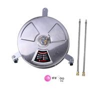 Haofy Nettoyeur de pour Nettoyeur Haute Pression de 15 Pouces, Accessoire de Laveuse électrique en Acier Inoxydable avec 2 Rallonges M22 à Connexion Rapide pour Allée et Patio