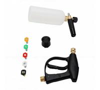 Haofy Nettoyeur Haute Pression avec 5 Buses, Connecteur Rapide 1/4 Pouces pour Nettoyeurs Haute Pression K2-K7, Toit de Voiture et de Moto (Pistolet à Eau G3)