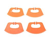 Haofy Nez de Taureau, 20 Pièces 4,33x2,76x1,18 Pouces, Nez de Sevrage de Veau, Empêche la Succion du Lait, Compact et Portable pour Les Veaux, Empêche la (Anneaux de sevrage Orange en Forme