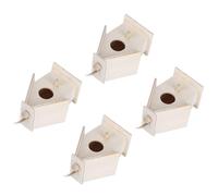 Haofy Nichoirs à Oiseaux en Bois 4 Pièces, Design Innovant avec Bois de Platane pour la Décoration de Jardin et la Nidification des Oiseaux