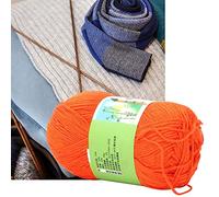 Haofy Noble Doux et Anti-pilling, 12 Couleurs un Ensemble, pour Tisser des Foulards, des Châles, des Pulls avec un Fil de Charbon de Bois de Bambou de Haute qualité (06 Jaune orange)