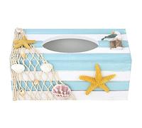 Haofy Nouvelle Boîte à Mouchoirs en Bois, Support de Rangement de Papier Créatif pour la Maison et le café, Excellent Cadeau pour les Amis, Motif D'étoile de Mer (Étoile de mer)