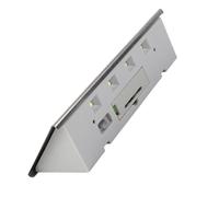 Haofy Numéro D'adresse LED Solaire en Acier Inoxydable, Plaque D'immatriculation de Maison de Ferme Résistante à L'eau pour Villas, Communautés, Entrepôts, Fermes