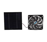 Haofy Opération Silencieuse Ventilateur D'échappement Solaire 20 W pour la Maison de Compagnie de Serre RV, Conception Portable et Silencieuse