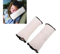 Haofy Oreiller de Ceinture sécurité pour Enfants, Ensemble 2 Pièces, Housse en Peluche les Voyages Voiture Coussin Protection avec Support Doux le Cou et épaules des Enfants