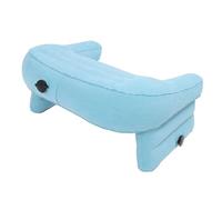 Haofy Oreiller de Lecture Gonflable, Hauteur Réglable, Confortable pour Se Détendre dans Le Lit, canapé, Camping, Velours PVC, 22x16,5x13,8 Pouces (Blue)