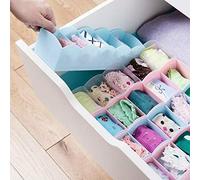 Haofy Organisateur de Chaussettes 5 Grilles Boîte de Compartiment de Tiroir en Plastique pour Chaussettes Sous-vêtements Soutiens-gorge Cravates Organisateur de Placard Peu Encombrant avec des