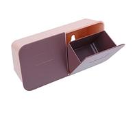 Haofy Organisateur de Maquillage Support Mural Q Tips, Plastique ABS, Conception Détachable, Conteneur de Coton-Tige Peu Encombrant pour Utilisation dans la Salle de Bain (#2)