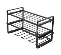 Haofy Organisateur de Perceuse, capacité de Poids de 150lb, Support à Outils Mural en Fer Robuste avec étagère de Rangement pour Atelier de Garage, Vie en Camping-car, Utilisation Quotidienne