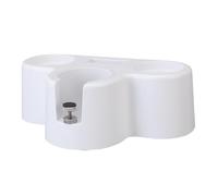 Haofy Organisateur de Station de Bourrage de café, Matériau ABS avec Hauteur Réglable pour Porte-filtre de 51 Mm, 53 Mm, 58, Idéal pour les Baristas Domestiques et Professionnels (WHITE)