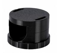 Haofy Outil D'aimant D'ongle de Perle de Verre, Baguette Magnétique 3D Ergonomique avec Base Stable de Rainure de Doigt pour le Salon de Vernis à Yeux de Chat Usage Domestique PLA Noir