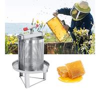 Haofy Outil D'apiculture de Presse de Cire de Presseur de Miel Manuel Durable D'acier Inoxydable avec le Filtre pour le Presseur de Miel D'acier Inoxydable de Ménage, de Cire, approprié aux