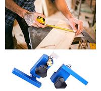 Haofy Outil de Limite de Retournement de Clôture en Alliage D'aluminium, ArrêT de Piste en T pour le Travail du Bois, pour Charpentier 30#/45# (30#+45#)