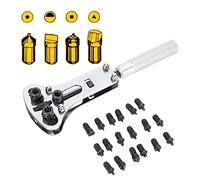 Haofy Outil de Réparation de Dispositif de Reménagement de l'ouverture de la clé de Surveillance de la Montre à Vis de Retour, en Acier en Acier Inoxydable avec 3 Mâchoires Réglables, pour la
