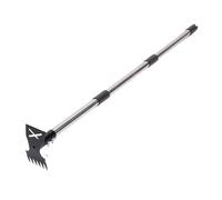 Haofy Outil D'épreneur 45 "de Long Manuel de Manuel avec Une Tête D'aluminium Réglable 2 en 1 Jardin Hoe Râteau pour Le Retrait sans Effort dans Les Pelouses Fermes Patios
