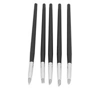Haofy Outils de Sculpture en Argile, Ensemble de Stylos à Modeler en Silicone avec Pointes Flexibles pour une Mise en Forme Fluide dans la Peinture à l'huile et un Art détaillé, Kit de 5 Pièces