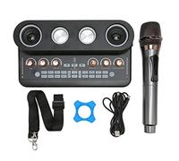 Haofy Pack d'équipement de podcast, Jeu de cartes audio, Lumière de respiration RVB, Son enveloppant Super Faible Tout en pour Enregistrement (Haofyqg0nfv8w9d-11)