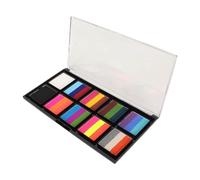 Haofy Palette de Peinture Corporelle, Crème à Base d'eau, 10 Grilles pour Peindre le Visage et le Corps Lors de Fêtes et de Spectacles