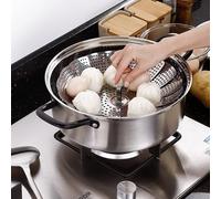 Haofy Panier à Vapeur Pliant en Acier Inoxydable, Durable pour la Cuisson des Aliments à la Vapeur, Portable en Acier Inoxydable (Grand)