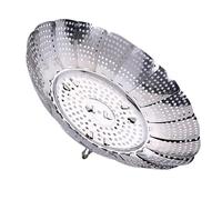 Haofy Panier à Vapeur Pliant en Acier Inoxydable, Durable pour la Cuisson des Aliments à la Vapeur, Portable en Acier Inoxydable (M)