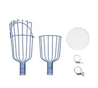 Haofy Panier de Cueillette de Fruits, Portée de 15 Pouces pour Avocats, Oranges, Mangues, Fer Résistant à la Rouille avec Tête Amovible pour Verger, Arrière-Cour, Vie en Camping-Car (Blue)