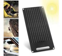 Haofy Panneau Solaire Monocristallin 50W, Chargeur USB Double, Chargeur Solaire 12V pour la Batterie et la Charge de Téléphone Portable du Véhicule
