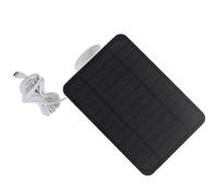 Haofy Panneau Solaire pour Caméra de sécurité, Chargeur Solaire Extérieur 4W 5V Monocristallin avec Support Réglable à 360 Degrés IP65 pour Caméras Annulaires sur Porche, Cour, Clôture, Avant-toit